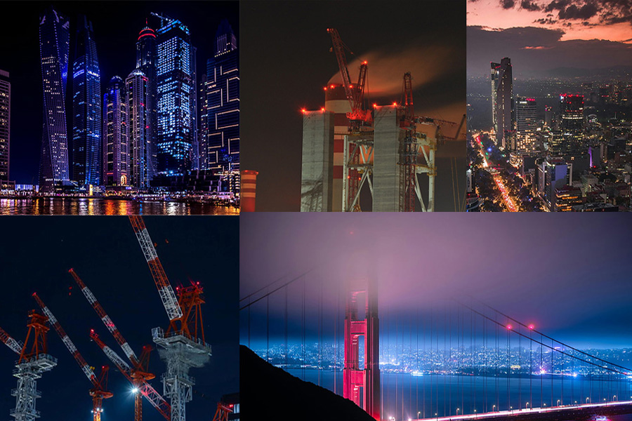 Solar warning lights