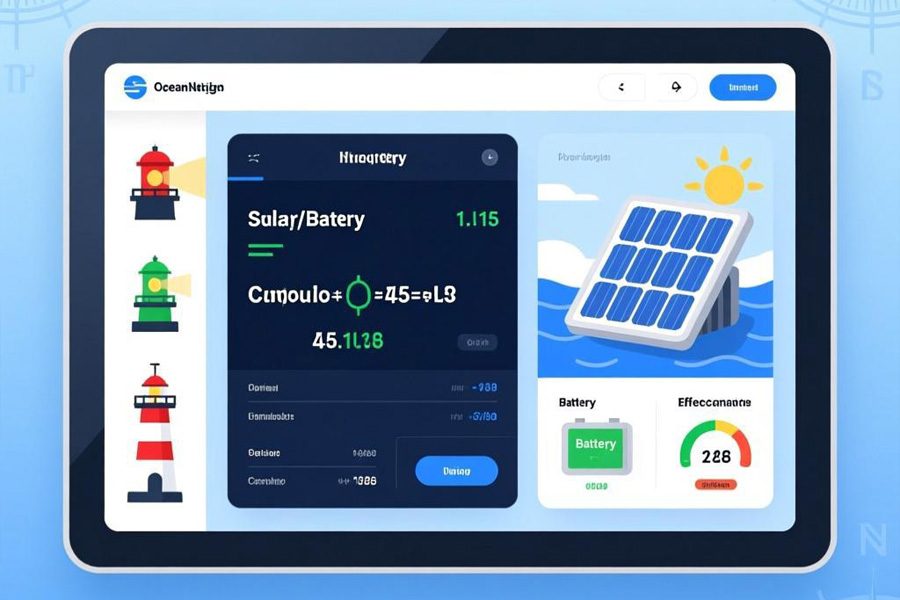 Marine Navigation Lights Solar Battery Calculation