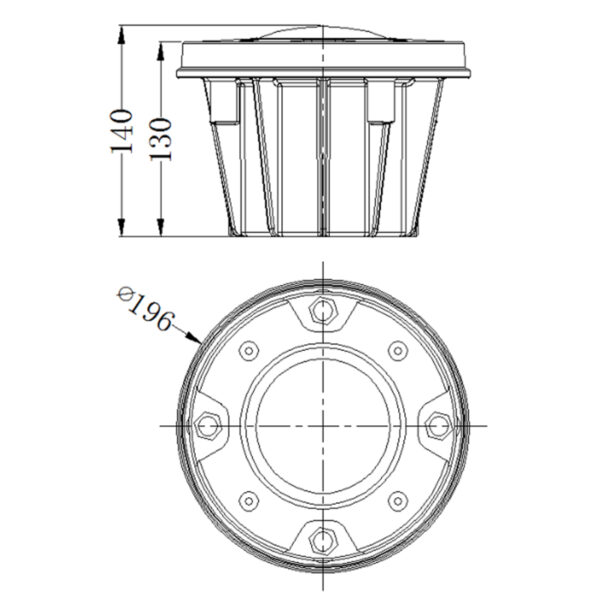 Size of Aiming Point Light YFFY-HP-A