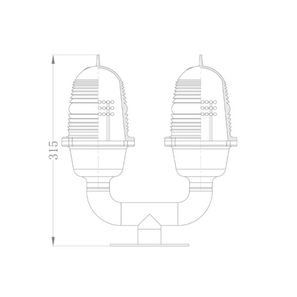 Size of Low-Intensity Aviation Obstruction Lights