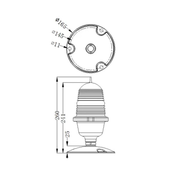 Heliport Elevated Taxiway Edge Lights