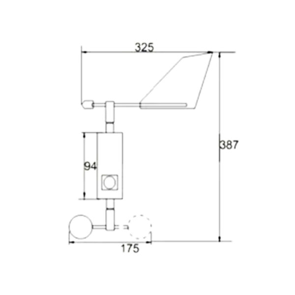 wind direction and speed indicator