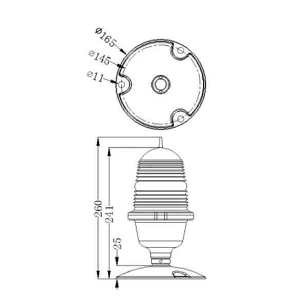 elevated perimeter light