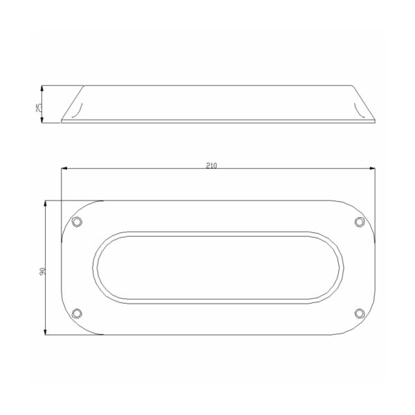 Size of RGB 60W Underwater Boat Light YFFY-UDG-220-60W