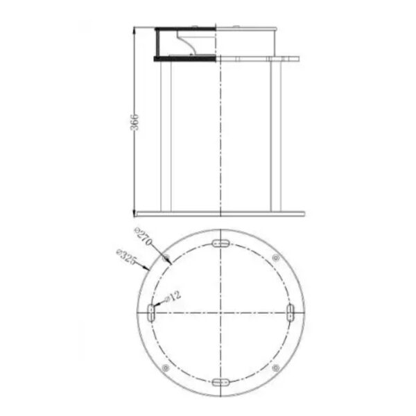 Size of YFFY-LSHT Solar Warning Lights