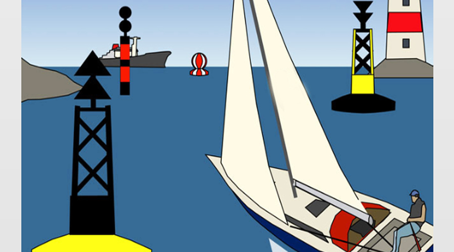 Solar White Lights On Buoys