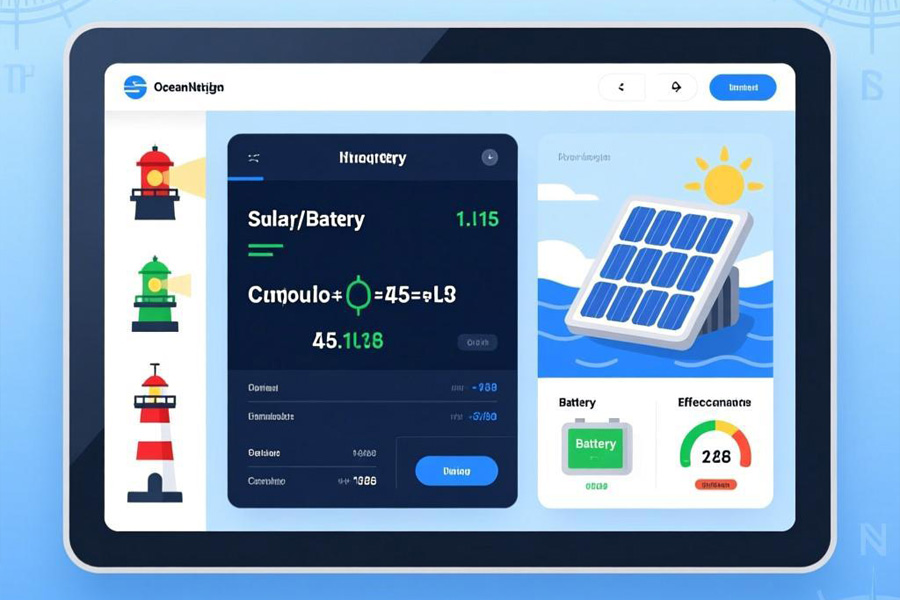 Marine Navigation Lights Solar Battery Calculation