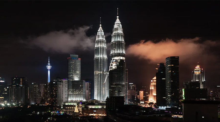 Obstruction Light Project at Petronas Twin Towers Kuala Lumpur