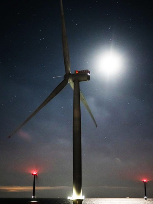 LED wind farm lighting