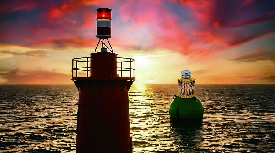 Solar Navigation Lights for Jakarta Port, Indonesia