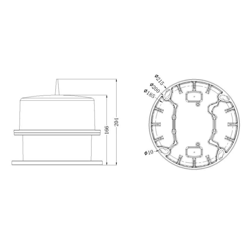 YFFYMC01L Type C MediumIntensity SolarPowered Aviation Obstruction Light Dimesion Drawing YFFY Lights YFFY MC 01L Type C Medium Intensity Solar Powered Aviation Obstruction Light Dimesion Drawing