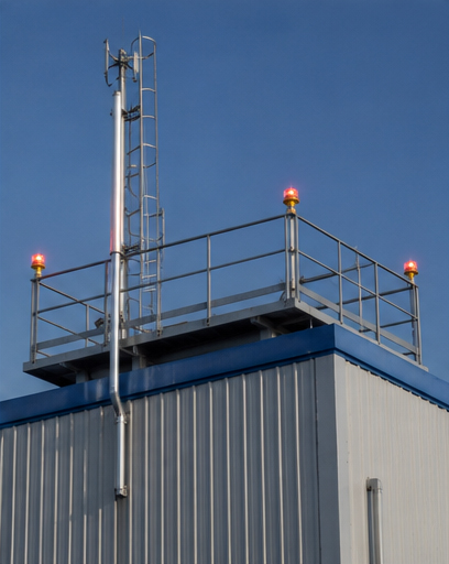 Solar Aviation Obstruction Light Solar Warning Lights Aviation Obstruction Lights