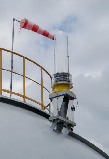 Solar Aviation Obstruction Light Solar Warning Lights Aviation Obstruction Lights