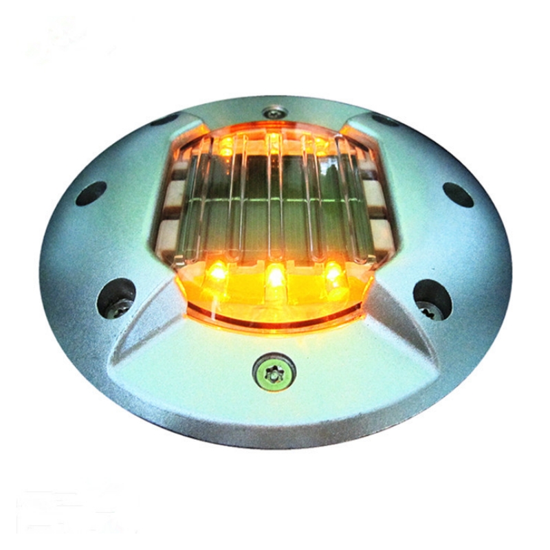 SRSA6 Embedded Aluminum Solar Road Stud1 YFFY Lights SRSA6 Embedded Aluminum Solar Road Stud1