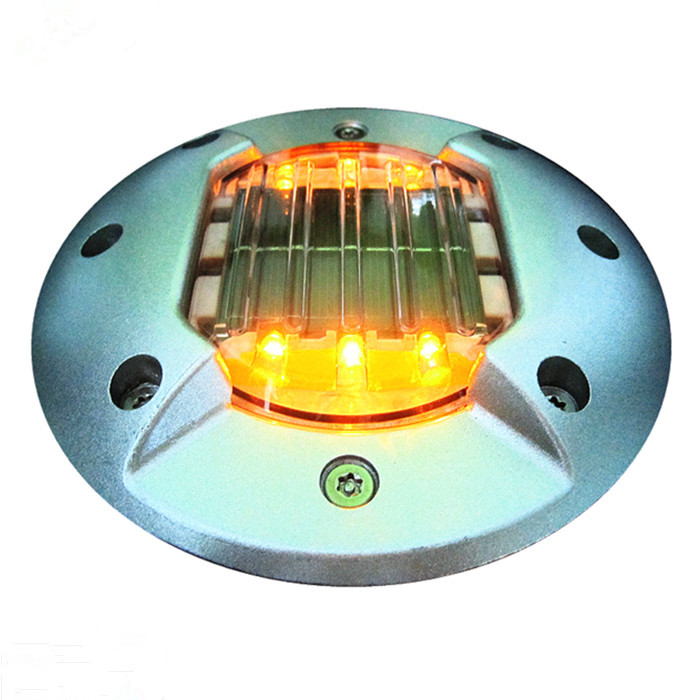 Embedded Aluminum Solar Road Stud YFFYSRSA6 YFFY Lights Embedded Aluminum Solar Road Stud YFFY SRSA6