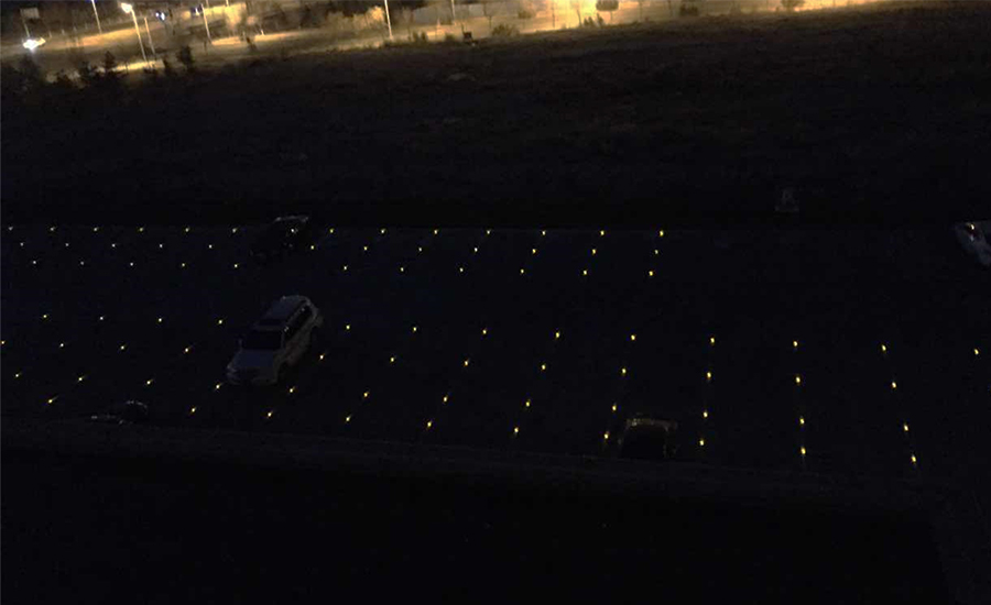 AluminumSolarRoadStudYFFYSRSA9Application3 YFFY Lights Aluminum Solar Road Stud YFFY SRSA9 Application 3