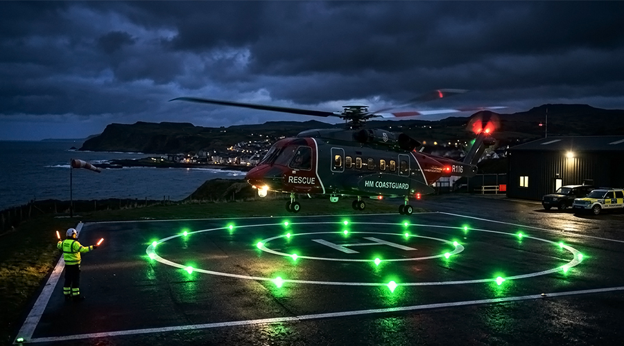 HelipadInsetPerimeterLightIrishHeliportSafetyLanding YFFY Lights YFFY Lights Helipad Inset Perimeter Light Irish Heliport Safety Landing