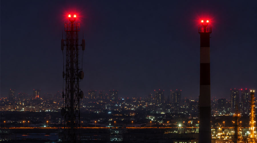 Dual Head Obstruction Lights Comply with Global Aviation Safety Standards