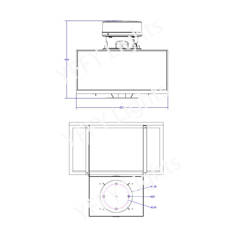 SolarMediumIntensityObstructionLightTypeAYFFYMIA24 YFFY Lights YFFY MI A2 LED Solar Medium Intensity Obstruction Light