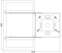 LED medium intensity aviation obstruction light drawing dimension