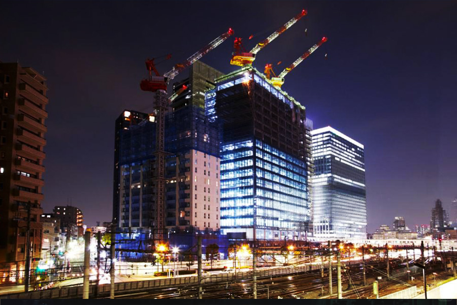 tower crane obstruction light cathead jib tip red LED