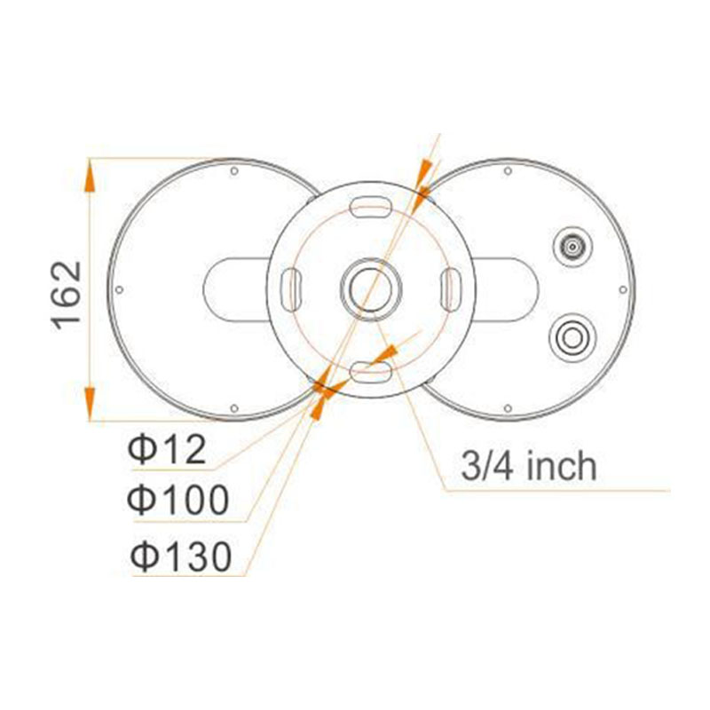 YFFYLST double solar aviation obstruction light drawing dimension YFFY Lights YFFY LS T double solar aviation obstruction light drawing dimension