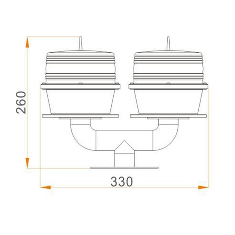 YFFYLST double solar aviation obstruction light drawing YFFY Lights YFFY LS T double solar aviation obstruction light drawing